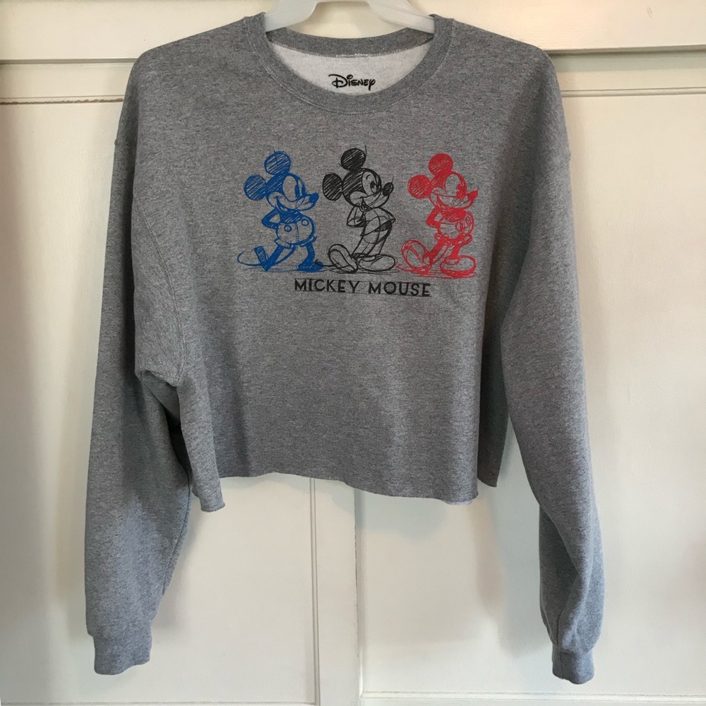 Cropped Mickey Mouse Sweater!